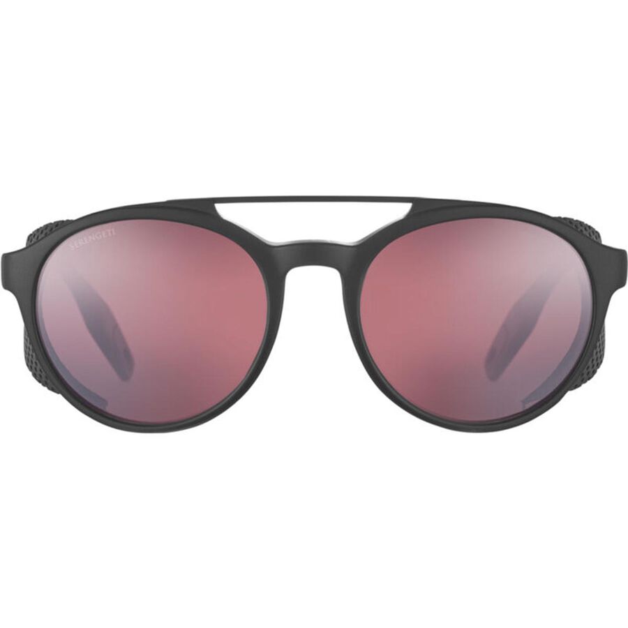 LEANDRO GLACIER, Matte Black with Matte Black Metal Insert-Mineral Polarized Sedona Bi Mirror Cat 3 to 3, hi-res